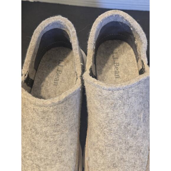 L.L. Bean Downeast Wool Slip Ons Sz 6 Medium Very Light Wear "Bound" Sole Walkin - Picture 5 of 9